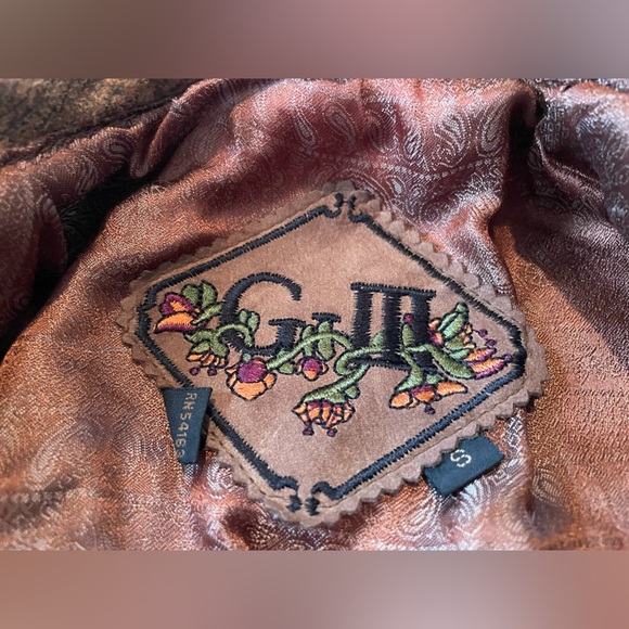 VTG Global Identity GIII Leather Aviator Jacket Women’s Size Small Brown - Picture 7 of 15